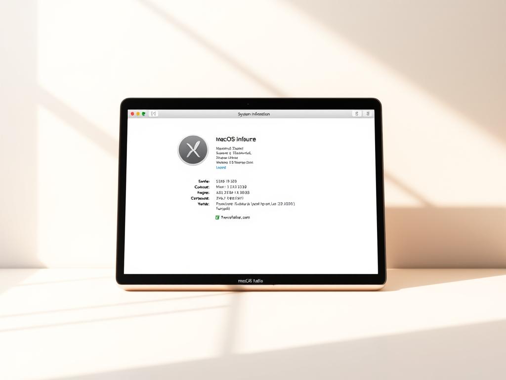 Mac System Information Screen